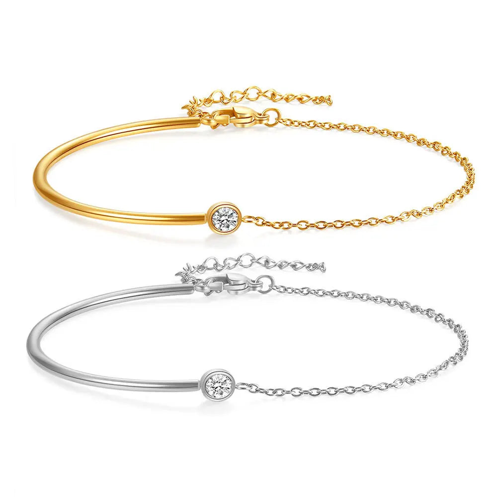 Bracelet NIBA Ajustable : Le Charme Pop en Acier Inoxydable