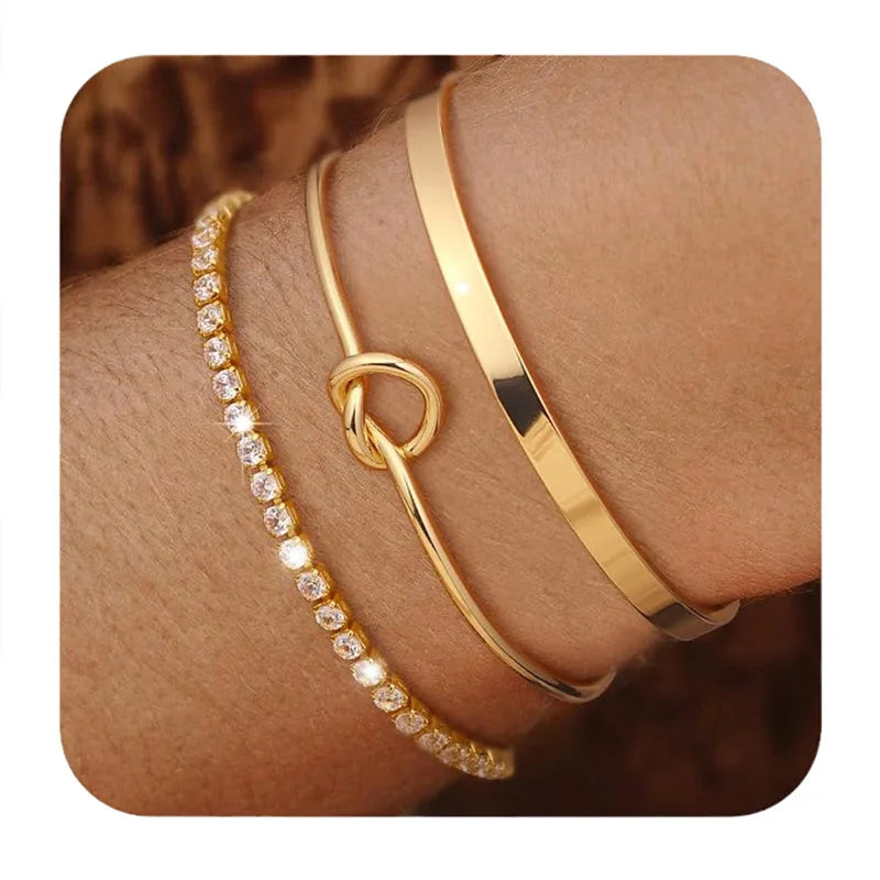 Jonc Géométrique Minimaliste en Acier Inoxydable | Bangle Anti-Allergène | THIMALA ACCESSORIES