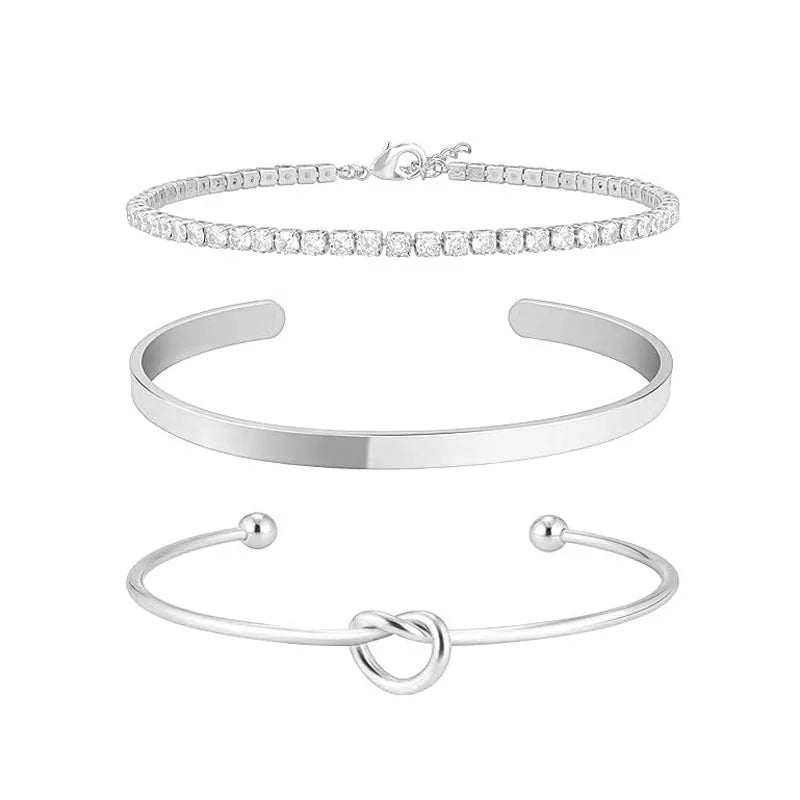Jonc Géométrique Minimaliste en Acier Inoxydable | Bangle Anti-Allergène | THIMALA ACCESSORIES