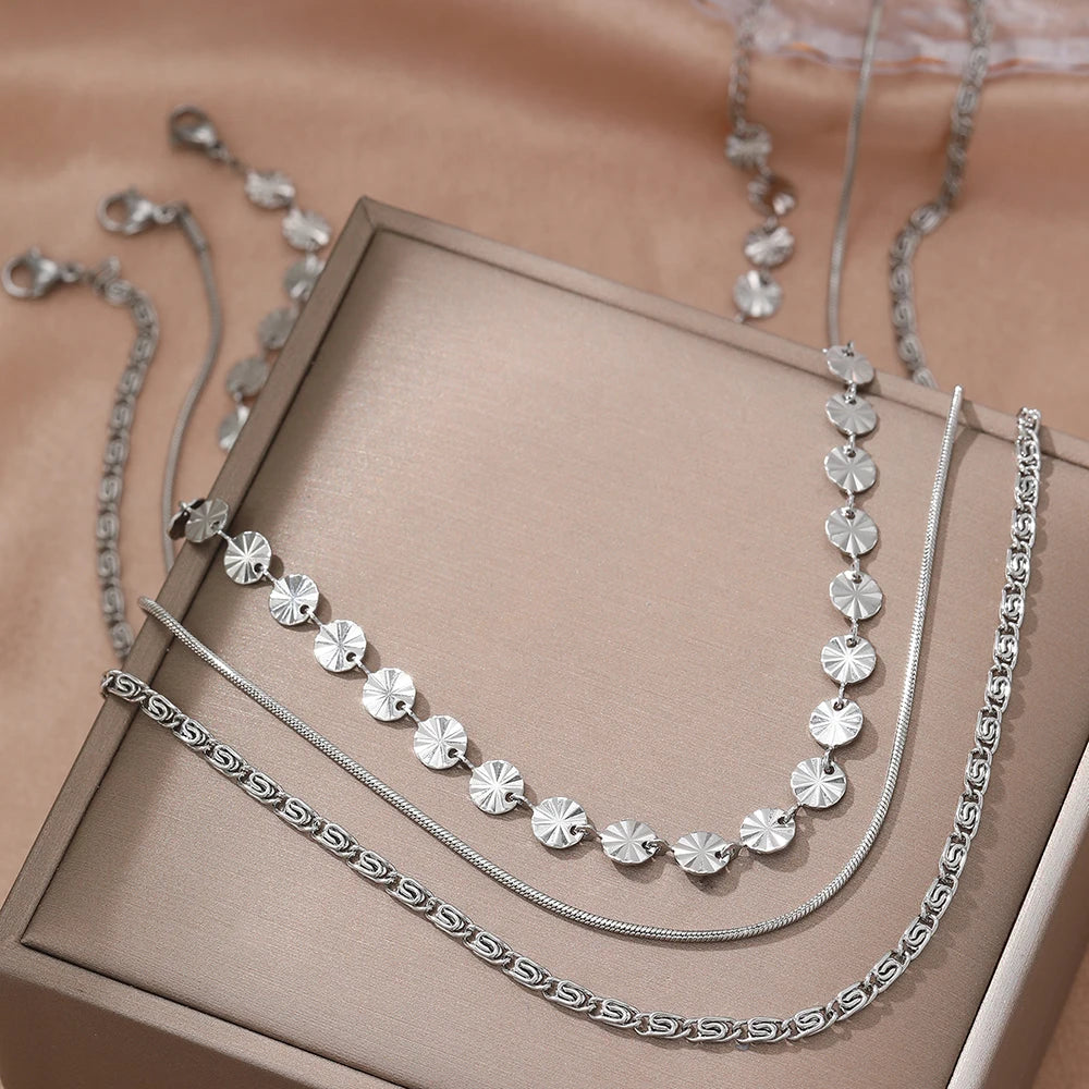 Collier Tendance en Acier Inoxydable : L'Élégance Bohème