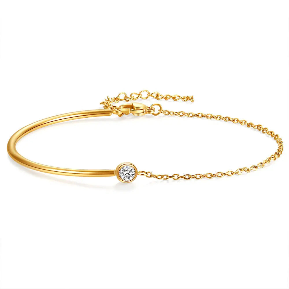 Bracelet NIBA Ajustable : Le Charme Pop en Acier Inoxydable